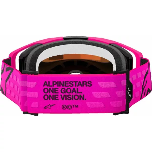 ALPINESTARS SZEMÜVEG VISISON 8 CORP PINK ,PIROS TÜKRŐS LENCSÉVEL