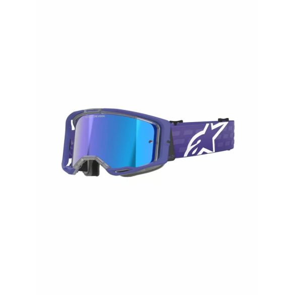 ALPINESTARS SZEMÜVEG VISISON 8 CORP LILA ,KÉK TÜKRŐS LENCSÉVEL