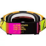 ALPINESTARS SZEMÜVEG VISION 8 CORP SÁRGA ,PIROS TÜKRŐS LENCSÉVEL