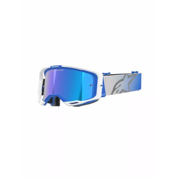 ALPINESTARS SZEMÜVEG VISISON 8 CORP KÉK-FEHÉR ,KÉK TÜKRŐS LENCSÉVEL