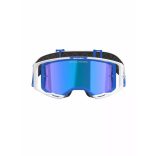 ALPINESTARS SZEMÜVEG VISISON 8 CORP KÉK-FEHÉR ,KÉK TÜKRŐS LENCSÉVEL