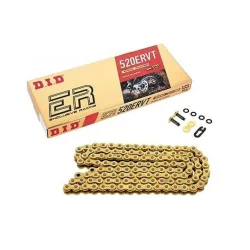   DID MEGHAJTÓLÁNC 520ERVT-96 (96 SZEMES) X-RING (ARANY) (NYITOTT + PATTINTÓS SZEM)