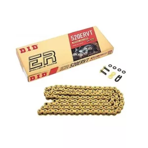 DID MEGHAJTÓLÁNC 520ERVT-96 (96 SZEMES) X-RING (ARANY) (NYITOTT + PATTINTÓS SZEM)