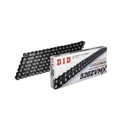   DID MEGHAJTÓLÁNC 520ZVMXBK-110 (110 SZEMES) X-RING (NYITOTT + SZEGECSELHETŐ SZEM)
