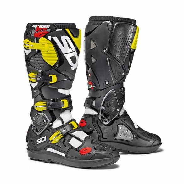 Sidi Crossfire3 SRS feket-sárga csizma