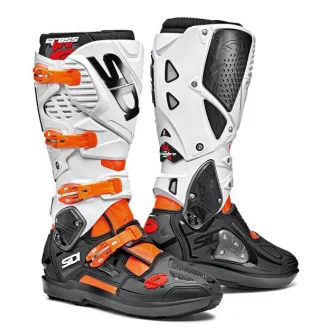 Sidi Crossfire3 SRS fekete/fehér - narancs csizma