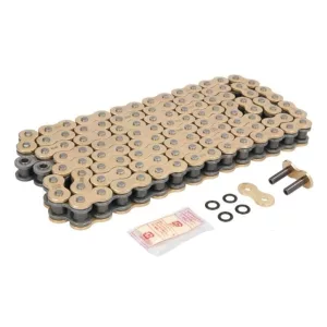 DID 525ZVMX2GG-106 MEGHAJTÓLÁNC (106 SZEM) X-GYŰRŰS, ARANY/ARANY (NYITOTT + NITTELHETŐ LÁNCSZEM)