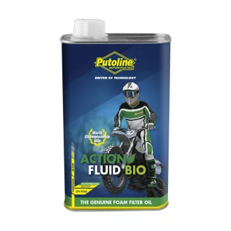   Putoline Action Fluid Bio kiváló minőségű, biológiailag lebomló hab állagú légszűrő olaj Kiszerelés: 1 liter