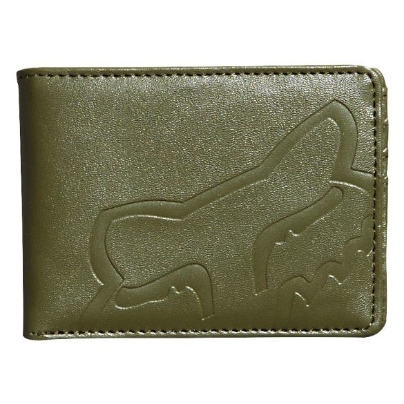 FOX Core bőr pénztárca  olivazöld  színben