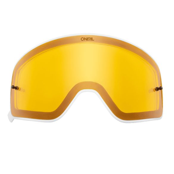 O'neal B50 szemüveg lencse, sárga víztiszta, fehér kerettel