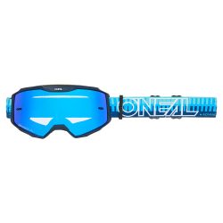   O'Neal B-10 STRIPED Kék/Kék csíkozott-Kék tükrös lencsével