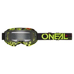 O'Neal B-10 szemüveg ATTACK black/neon yellow - clear