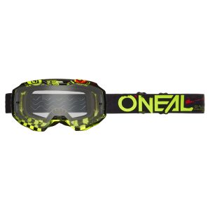 O'Neal B-10 szemüveg ATTACK black/neon yellow - clear