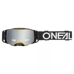   O'Neal B-33 HEXA Black/Gold Szemüveg - Silver Mirror lencsével