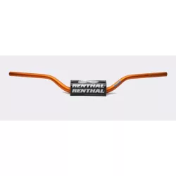   RENTHAL KORMÁNY 1,1/8 COLL (28,6MM) MX FATBAR NARANCSSÁRGA HONDA CR/CRF, KAWASAKI KX/KXF NARANCSSÁRGA SZÍN SZIVACCAL