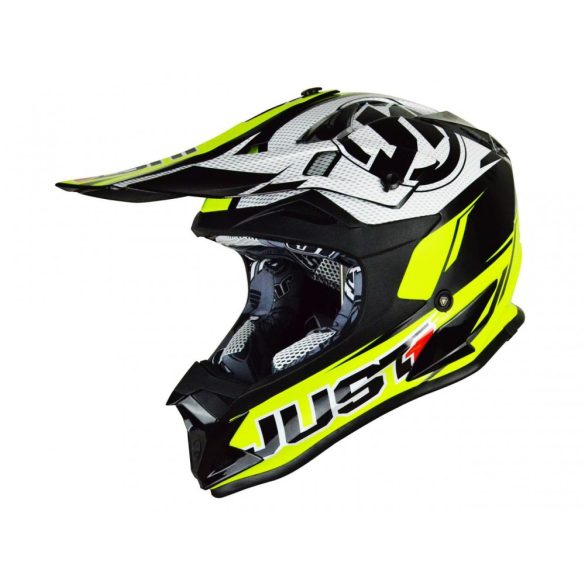JUST1 J32 Pro Helmet Rave Black/Neon Yellow