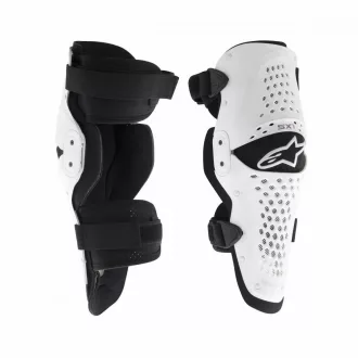 Alpinestars SX1 fehér csuklós térdvédő - 2XL méretben