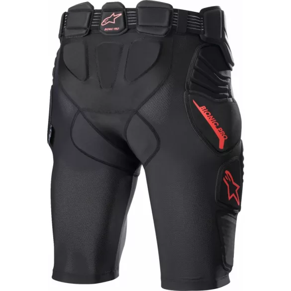 ALPINESTARS BIONIC PRO PROTEKTOROS SHORT FEKETE-PIROS