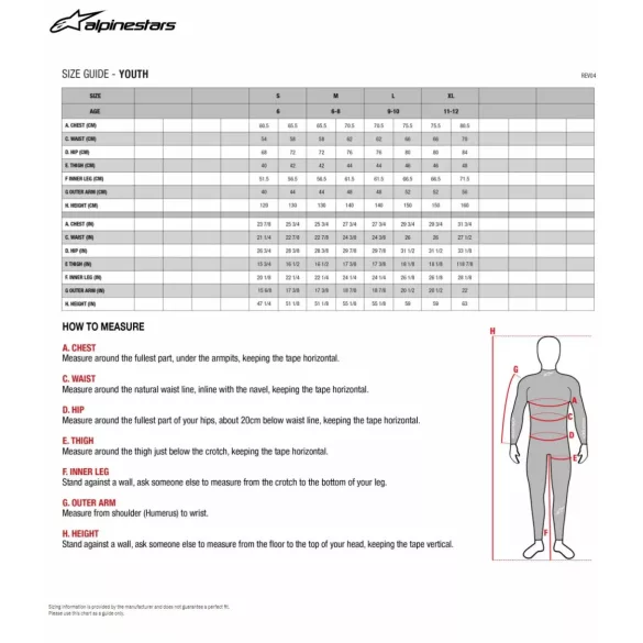 Alpinestars Bionic 5S térdgép, Gyerek