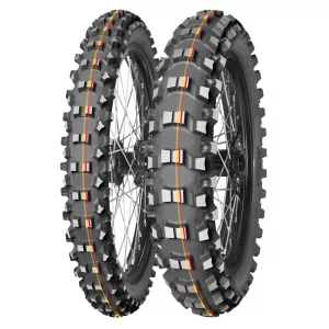 MITAS GUMIABRONCS 70/100-17 TERRA FORCE-MX SM 40M (PIROS-SÁRGA CSÍK) TT ELSŐ DOT 2025 (DOT:XVDP/XODP) (460065) (HELYETTESÍTŐ: 70000165)