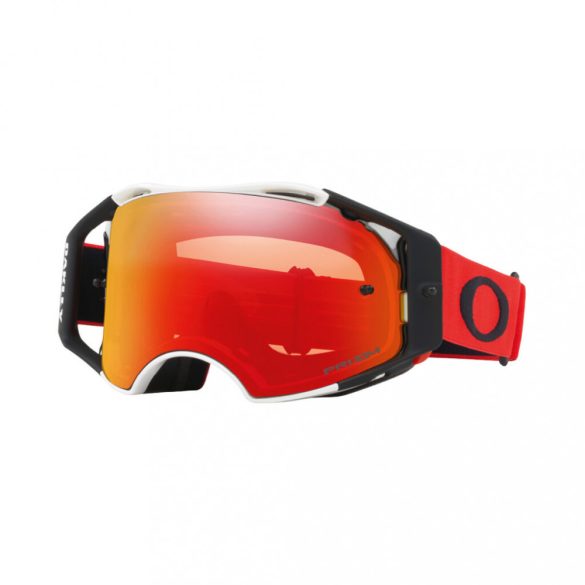 Oakley AIRBRAKE PRIZM TORCH RED WHITE szemüveg, Torch Iridium tükrös lencsével