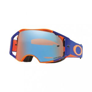 Oakley AIRBRAKE PRIZM FLO ORANGE BLUE AK szemüveg, Sapphire Iridium tükrös lencsével