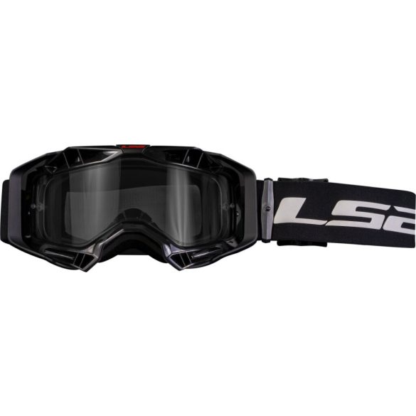 LS2 szemüveg fekete, viztiszta lencsével