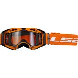 LS2 szemüveg fekete-narancs, viztiszta lencsével