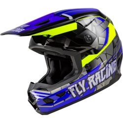 Fly Racing Kinetic Scorched gyerek bukósisak piros-fekete