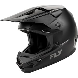 Fly Racing Kinetic solid gyerek bukósisak fekete