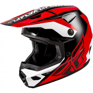 Fly Racing Kinetic crest black-red bukósisak