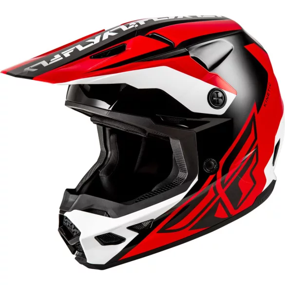 Fly Racing Kinetic crest black-red bukósisak