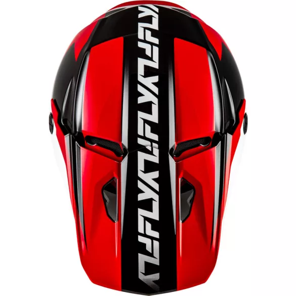 Fly Racing Kinetic crest black-red bukósisak