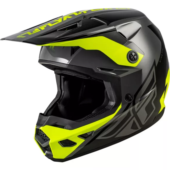 Fly Racing Kinetic crest black-fluo bukósisak