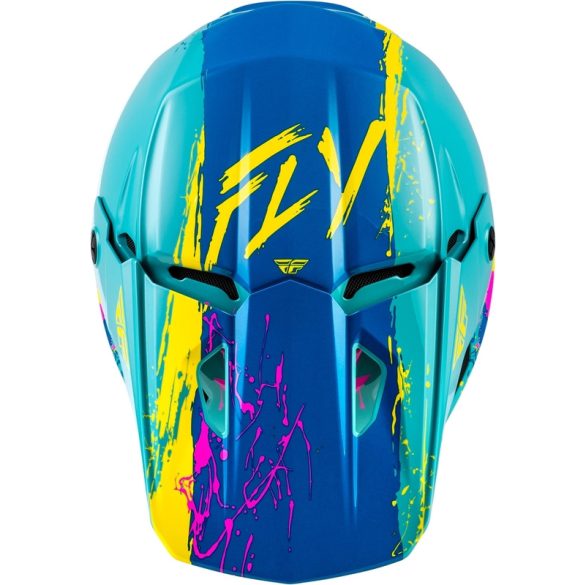 Fly Racing Kinetic Drip gyerek bukósisak piros-fekete