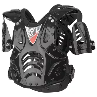   Polisport kiárusítás XP2 mellvédő vállvédőkkel, fekete színben, univerzális méret