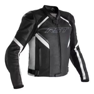 RST Sabre Airbag Bőrkabát – Black/White