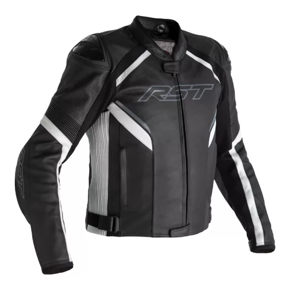 RST Sabre Airbag Bőrkabát – Black/White