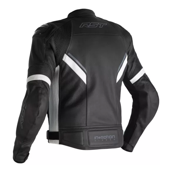RST Sabre Airbag Bőrkabát – Black/White