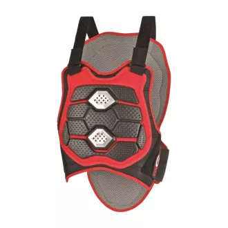   Polisport kiárusítás comfort plus páncél, fekete/piros színben