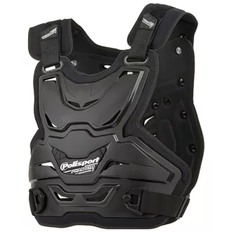   Polisport phantom lite mellvédő, fekete színben, univerzális méret