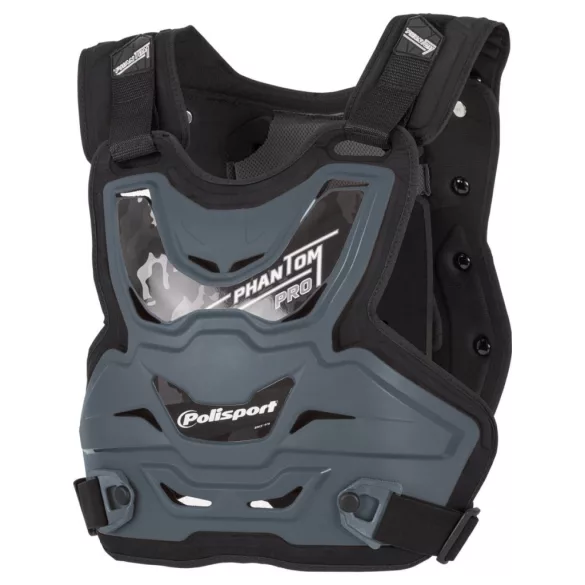 POLISPORT PHANTOM PRO MELLVÉDŐ, SZÜRKE/FEKETE SZÍNBEN, UNIVERZÁLIS MÉRET