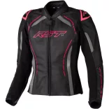 RST Ladies S1 CE bőrkabát – Black/Neon Pink