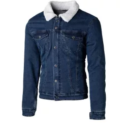 RST Sherpa Denim CE Textil Dzseki - Kék