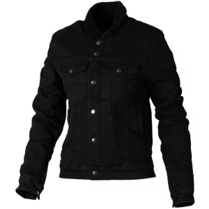 RST Ladies Sherpa Denim CE Motoros Dzseki - Fekete