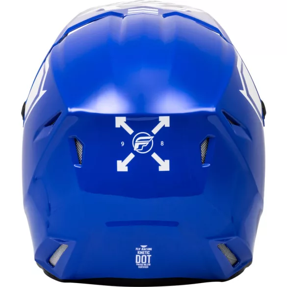 Fly Racing Kinetic menace blue-white bukósisak 2XL méretben