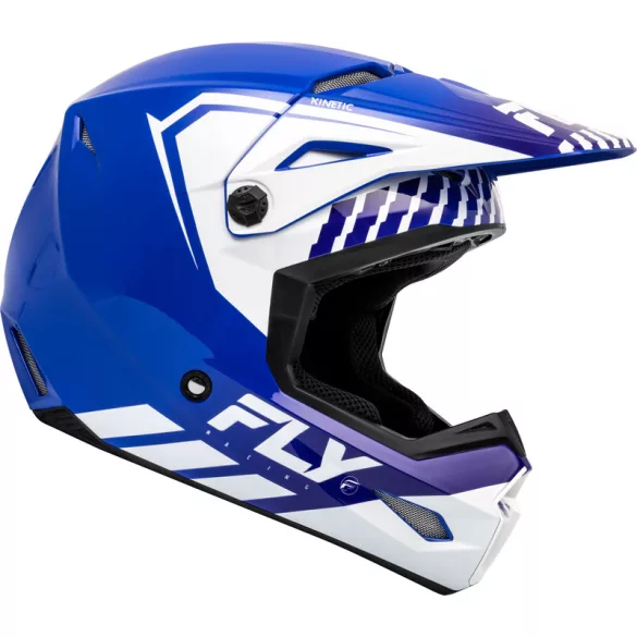 Fly Racing Kinetic menace blue-white bukósisak 2XL méretben