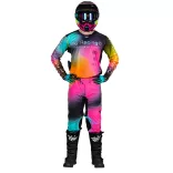 FLY RACING Lite Legacy L.E. kesztyű - Fuchsia/Electric Blue/Hi-Vis