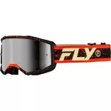 FLY RACING Zone szemüveg Black/Red/Cream ezüst tükrős