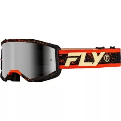 FLY RACING Zone szemüveg Black/Red/Cream ezüst tükrős